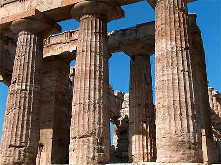 Columns of a greek temple